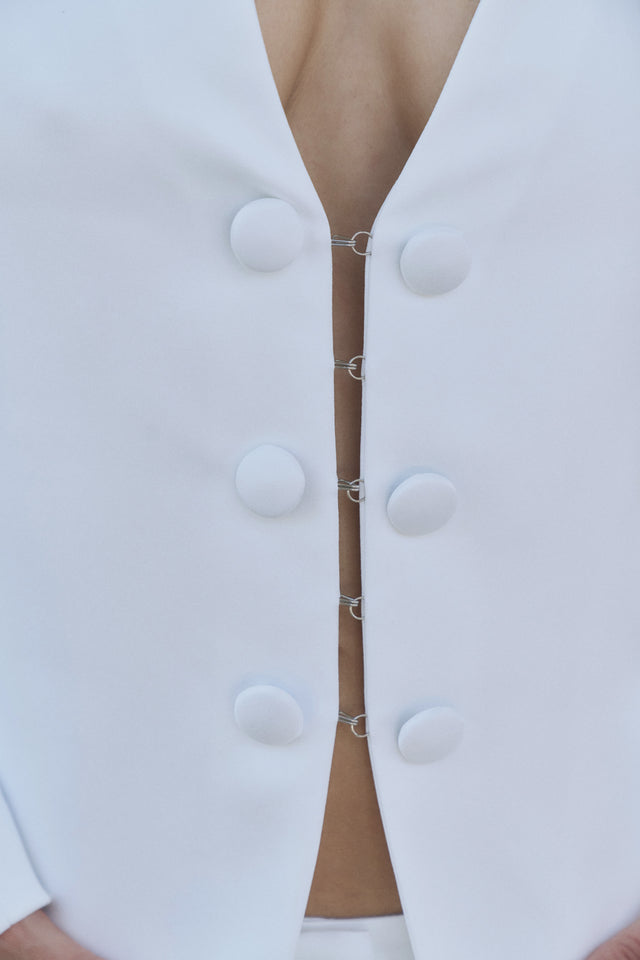 OBSCURA Off-White Tailored Blazer