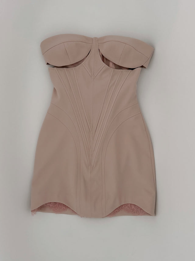 OBSCURA Blush Corset Silhouette Mini Dress